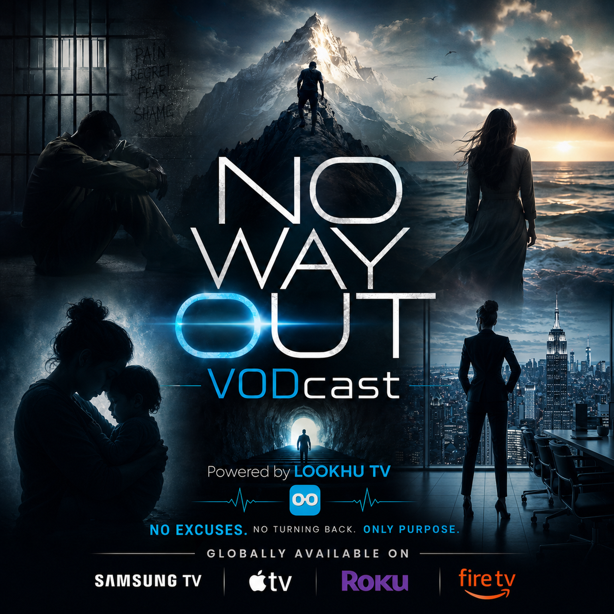 NO WAY OUT VODcast, powered by LOOKHU TV. No excuses. No turning back. Only purpose.